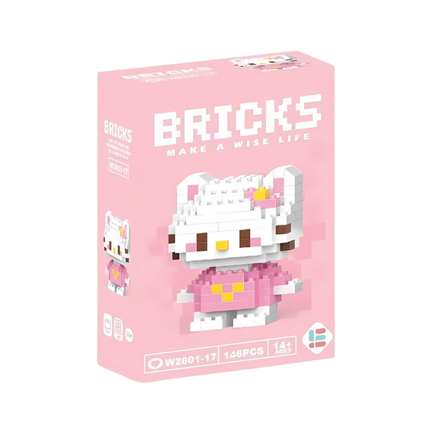 Конструктор фигурка BRICKS Sanrio Hello Kitty, Mimmy, My Melody, Kuromi Набор 4 шт - изображение 2