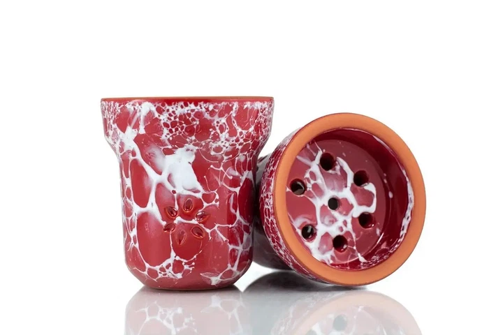 Чаша для кальяна Solaris Classic Eva Red White - Фото 3 Чаша для кальяна Solaris Classic Eva Red White - изображение 3