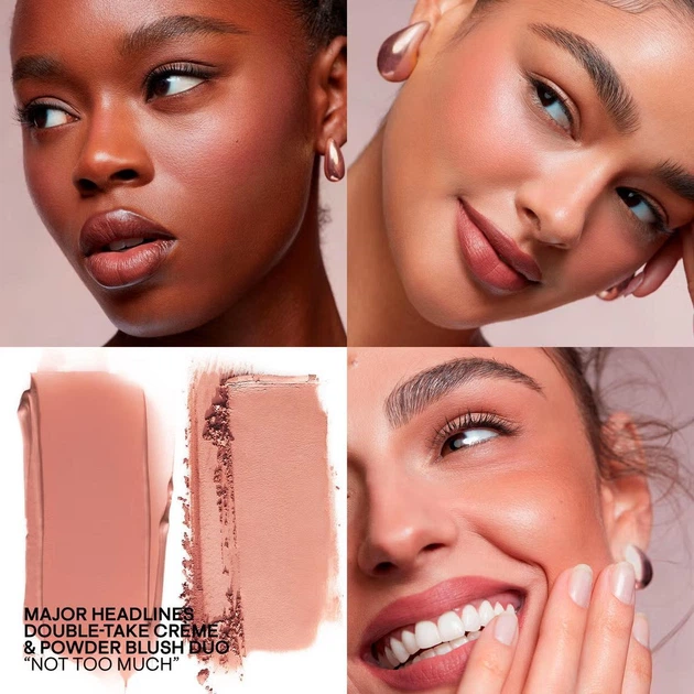 コントロールカラー PATRICK TA BEAUTY Палетка рум'ян Major Beauty Headlines – Double-Take Crème & Powder