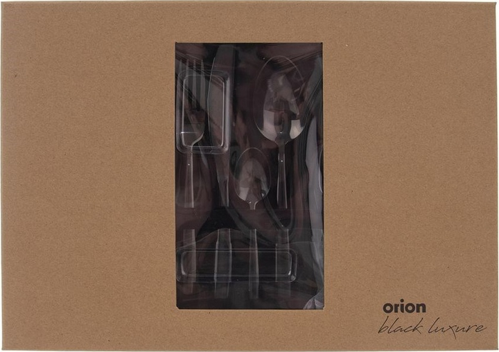 Zestaw sztućców Orion stalowy czarny dla 6 osób 24 szt (8592381164164) - obraz 8