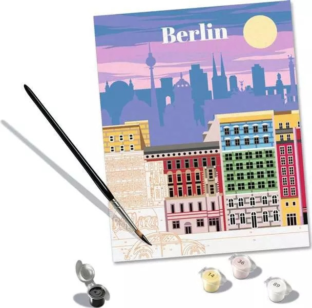 Malowanie po numerach Ravensburger CreArt Berlin 24 x 30 cm (4005556255214) - obraz 3