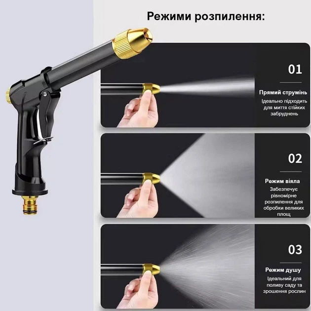 Универсальный шланг KRAFTMANN AquaJet Pro 30 м (растягивается) для полива и мойки высоким давлением - Фото 6 Универсальный шланг KRAFTMANN AquaJet Pro 30 м (растягивается) для полива и мойки высоким давлением - изображение 6