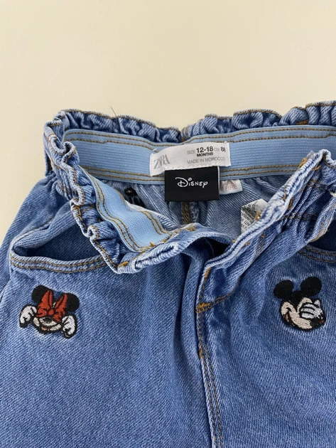Джинси для дівчинки Zara 86 см Сині - изображение 3