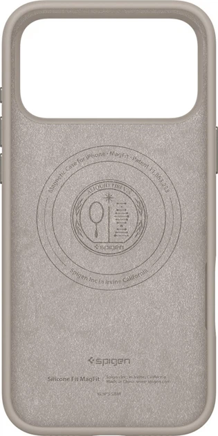 Панель Spigen Silicone Fit MagSafe для Apple iPhone 17 Pro Max Stone  (8800283314045) - зображення 3