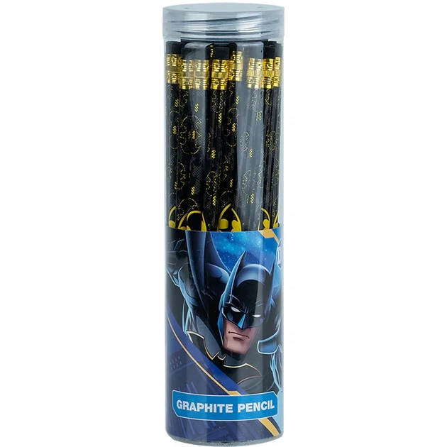 Олівець графітний з гумкою Kite DC Comics DC24-056 - Фото 2 Олівець графітний з гумкою Kite DC Comics DC24-056 - изображение 2