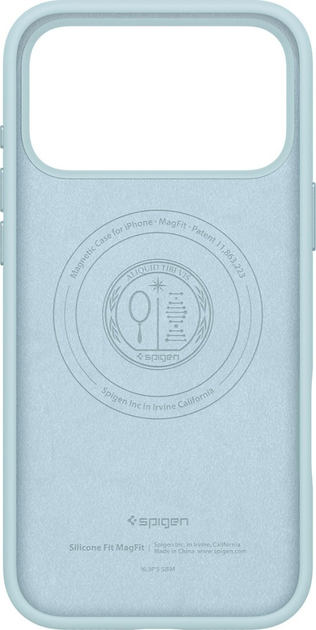 Etui plecki Spigen Silicone Fit MagSafe do Apple iPhone 17 Pro Max Light Blue (8800283314052) - obraz 3