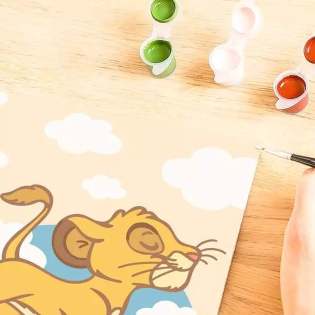 Malowanie po numerach Ravensburger CreArt Disney Baby Simba 18 x 24 cm (4005556258987) - obraz 4