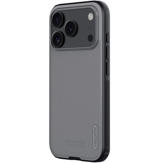 Чехол матовый Nillkin Frosted Shield Pro для Apple iPhone 17 Pro / 18 Pro (6.3") Transparent black - Фото 2 Чехол матовый Nillkin Frosted Shield Pro для Apple iPhone 17 Pro / 18 Pro (6.3") Transparent black - изображение 2