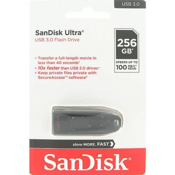 Флешка SanDisk 256 GB Ultra (SDCZ48-256G-U46) - Фото 3 Флешка SanDisk 256 GB Ultra (SDCZ48-256G-U46) - изображение 3