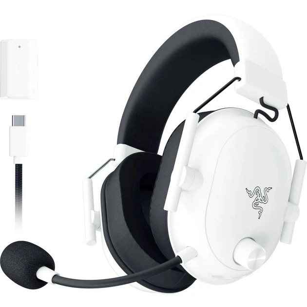 Гарнітура Razer BlackShark V2 HyperSpeed, USB/BT/WL, білий - зображення 4