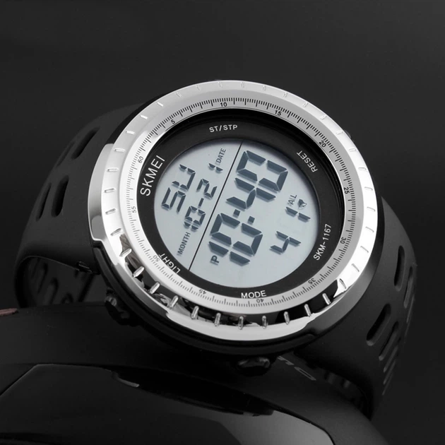 Чоловічий наручний годинник 1167BK Black Skmei (acs0030844) - зображення 4