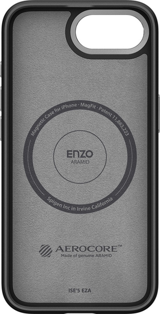 Etui plecki Spigen Enzo Aramid MagSafe do Apple iPhone 16e Black (8809971239837) - obraz 3