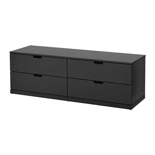 Комод с 4 ящиками IKEA NORDLI 160x54 см антрацит 392.116.95 - Фото 1 Комод с 4 ящиками IKEA NORDLI 160x54 см антрацит 392.116.95 - изображение 1