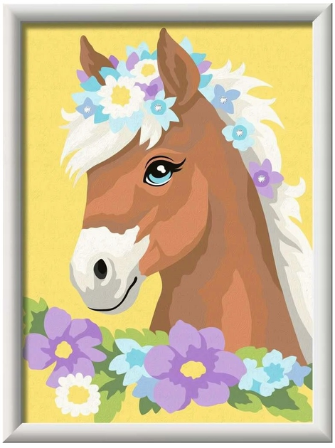Malowanie po numerach Ravensburger Creart dla dzieci: Konik z krysztalkami 18 x 24 cm (4005556239801) - obraz 2