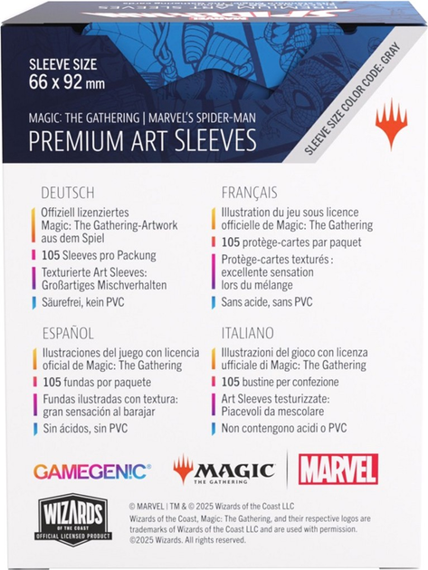 Протектори для карт Gamegenic Magic the Gathering - Marvel's Spider-Man - Island (4251715421932) - зображення 7