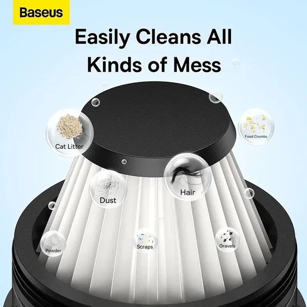 Фильтры сменные для авто пылесоса Baseus A2 pro Car vacuum Cleaner strainer (набор 2 штуки) VCAQ070001 - изображение 6