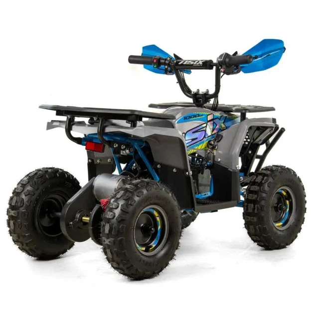 Дитячий електричний квадроцикл Asix E-M10/6 1000W -синій - изображение 3