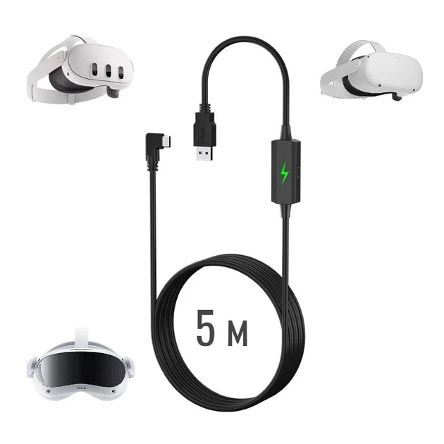 Кабель Oculus Link USB 3.2 для Meta Quest 2, 3, 3S, Pro, Pico 4 с