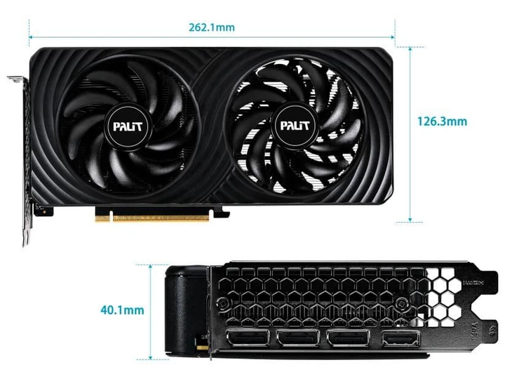 Видеокарта Palit RTX 5050 8GB Dual (NE65050019P1-GB2070D) (GDDR6, 128 bit, PCI-E v5.0 x16) - Фото 7 Видеокарта Palit RTX 5050 8GB Dual (NE65050019P1-GB2070D) (GDDR6, 128 bit, PCI-E v5.0 x16) - изображение 7