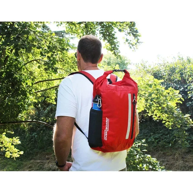 Рюкзак водонепроникний OverBoard OB1225R-EU 20 л - чорно-червоний - изображение 6
