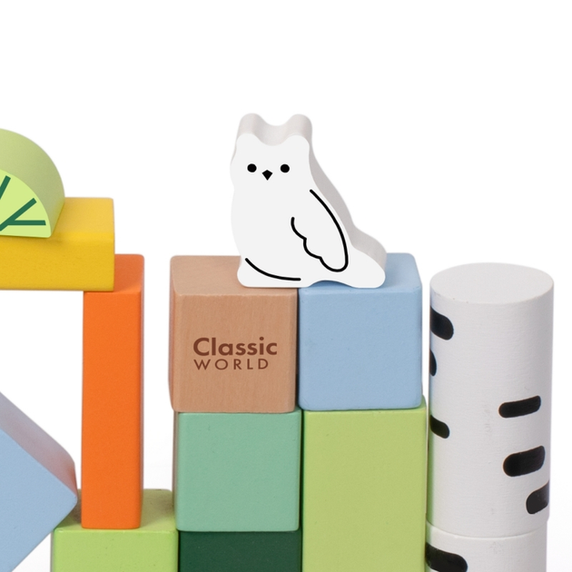 Klocki drewniane Classic World Leśny Świat 50 elementów (6927049022722) - obraz 7