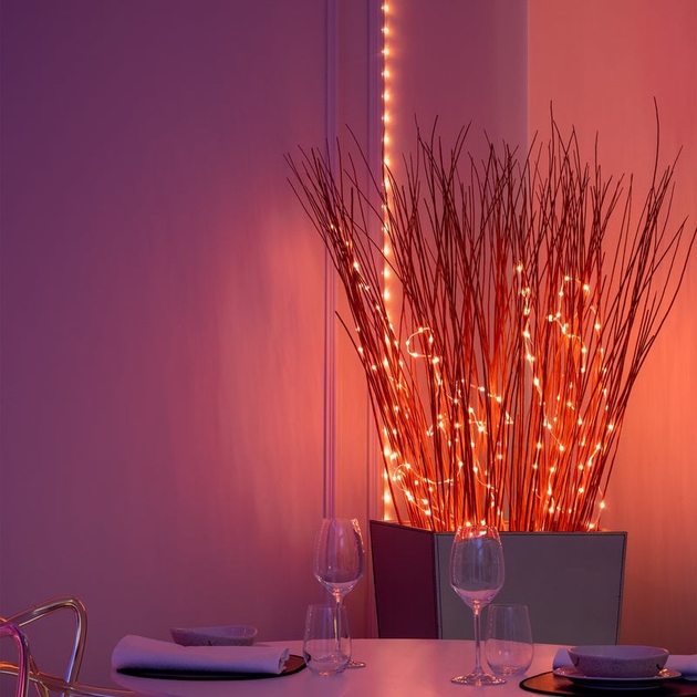 Гирлянда светодиодная Twinkly Dots RGB Smart LED 400 ламп черный кабель 20м (TWD400STP-BEU) - изображение 4