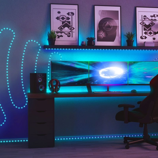 Гирлянда светодиодная Twinkly Dots RGB Smart LED 400 ламп черный кабель 20м (TWD400STP-BEU) - изображение 8