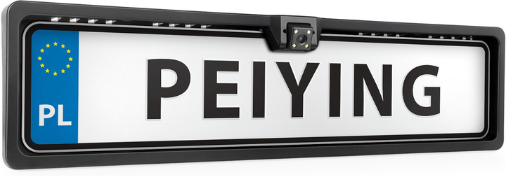 Автомобільна камера заднього виду Peiying PY0105 в рамці номерного знака (5901890031899) - зображення 1