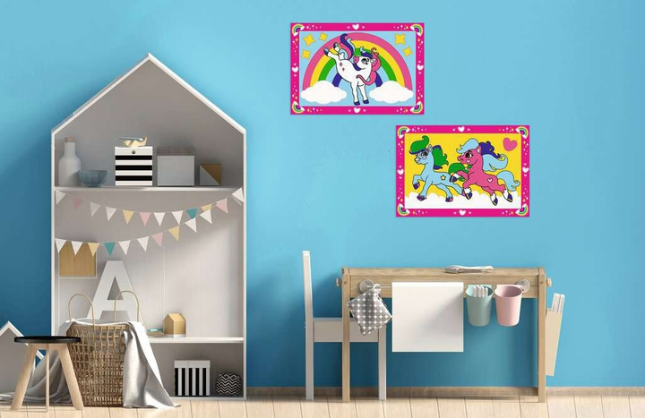 Malowanie po numerach Ravensburger Creart dla dzieci Junior: Fairy Ponies (4005556239641) - obraz 5
