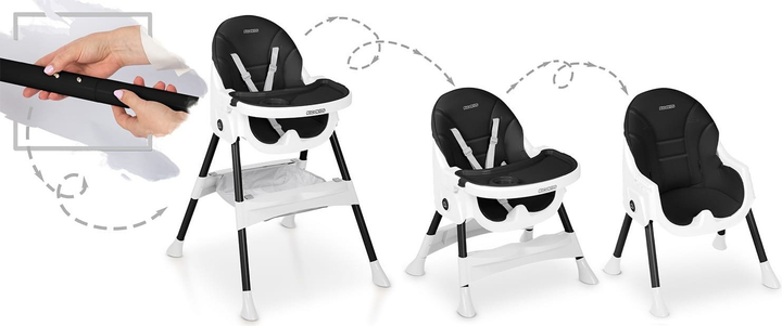 Крісло для годування Ricokids Mani 3 в 1 Чорне (5903890622121) - зображення 4