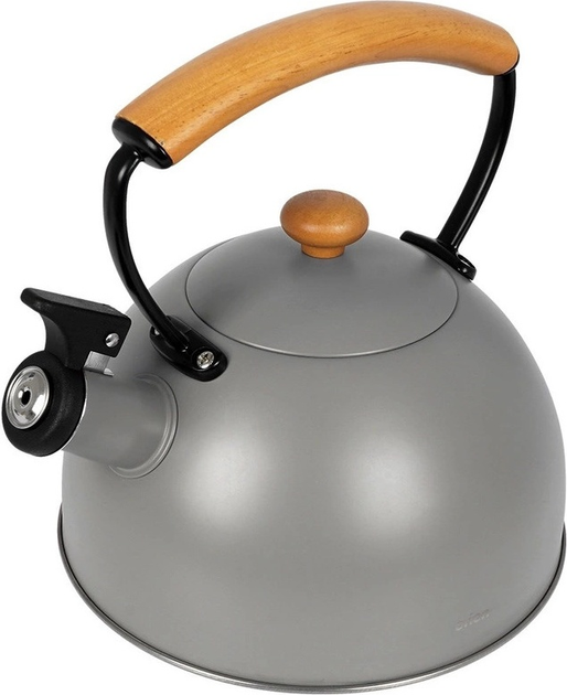Чайник Orion Wooden зі свистком сталевий Сірий 2.9 л (8592381177805) - зображення 12
