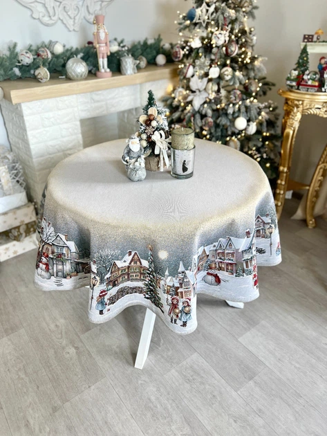 Скатерть новогодняя гобеленовая "Christmas vibe" (RUNNER1377-160D) - Фото 3 Скатерть новогодняя гобеленовая "Christmas vibe" (RUNNER1377-160D) - изображение 3