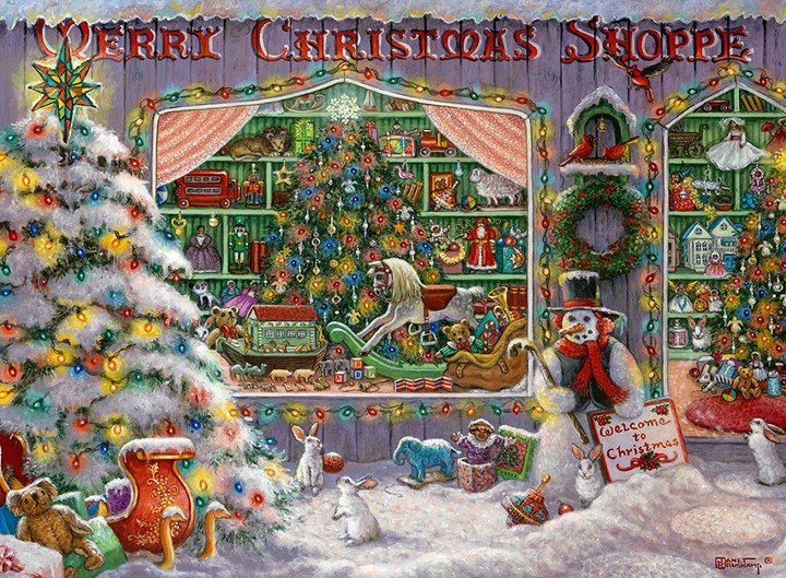 Пазл Ravensburger Різдвяний магазин 500 елементів 12000215 (4005555002154) - зображення 2