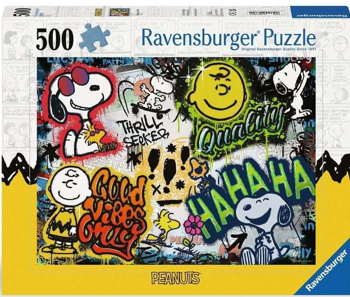 Пазл Ravensburger Peanuts 500 елементів 12000389 (4005555003892) - зображення 1