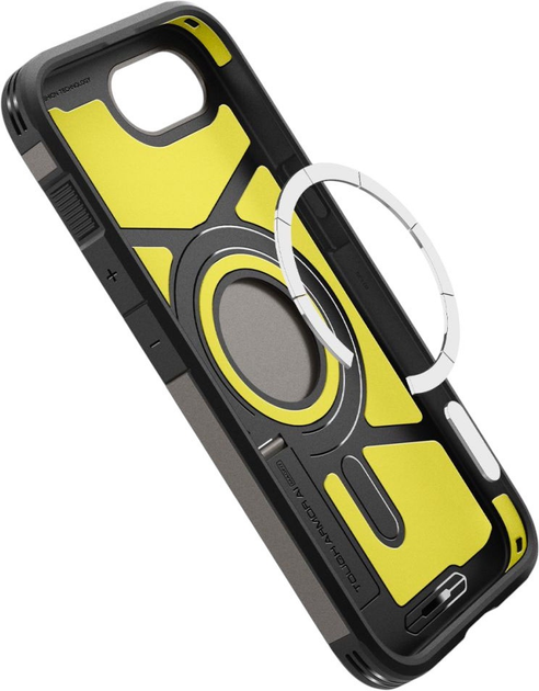 Etui Spigen Tough Armor MAG MagSafe do Apple iPhone 16e Grey (8809971239660) - obraz 8