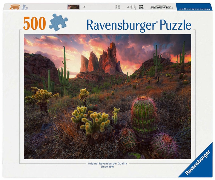 Пазл Ravensburger Кактуси 500 елементів 12001380 (4005555013808) - зображення 1