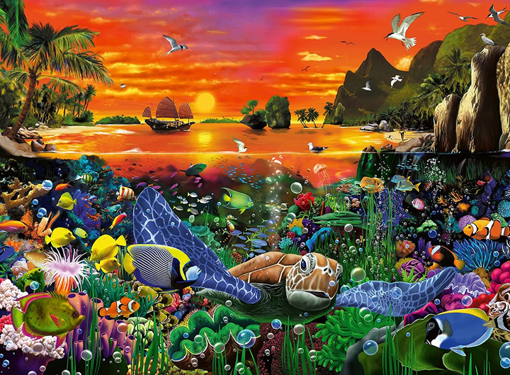 Пазл Ravensburger Рифова черепаха 500 елементів 12000225 (4005555002253) - зображення 2