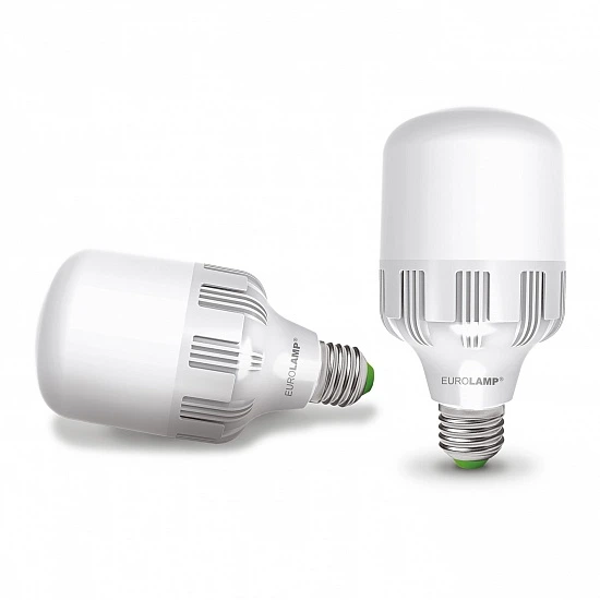 Лампа светодиодная сверхмощная EUROLAMP 40Вт E40 6500K 4100Лм (LED-HP-40406) - изображение 2