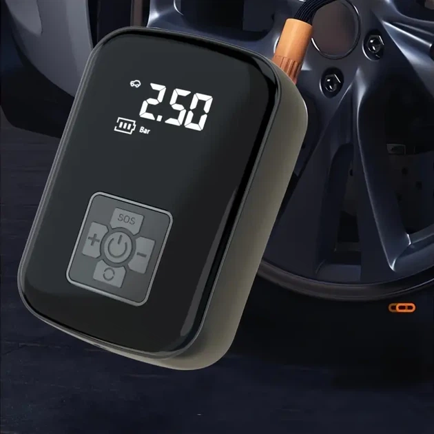 Портативный автомобильный компрессор DY&LM 150PSI с цифровым дисплеем - изображение 5