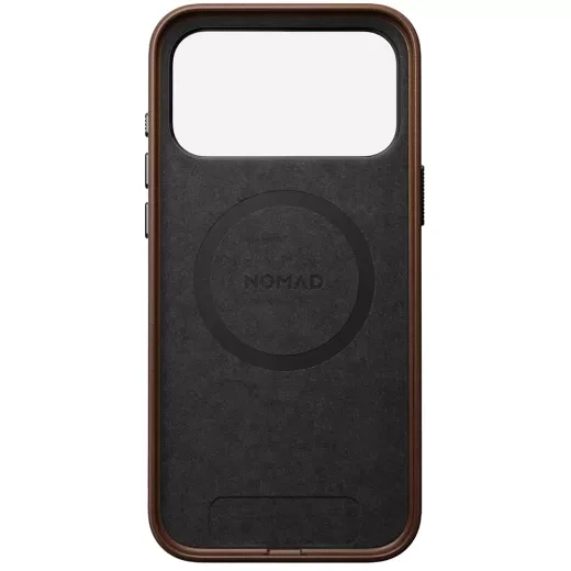 Кожаный чехол Nomad Traditional Leather Case Brown для iPhone 17 Pro (NM011949858) - изображение 4