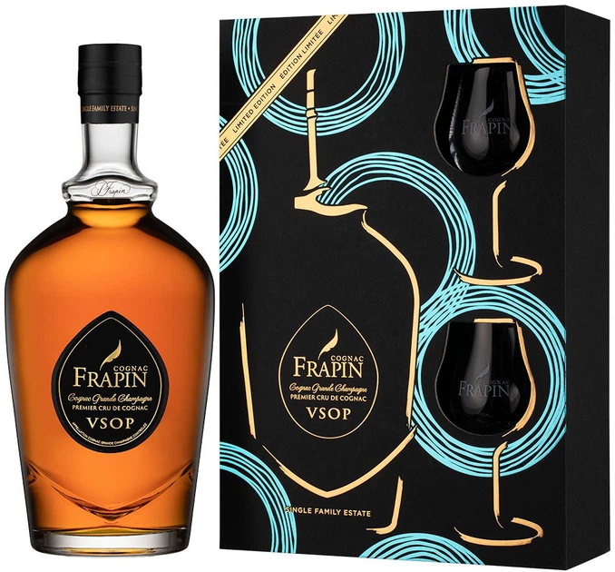 Коньяк Frapin VSOP 12 років витримки 0.7 л 40% + 2 дегустаційних келихи у подарунковій упаковці (3275856855709) - Фото 1 Коньяк Frapin VSOP 12 років витримки 0.7 л 40% + 2 дегустаційних келихи у подарунковій упаковці (3275856855709) - зображення 1