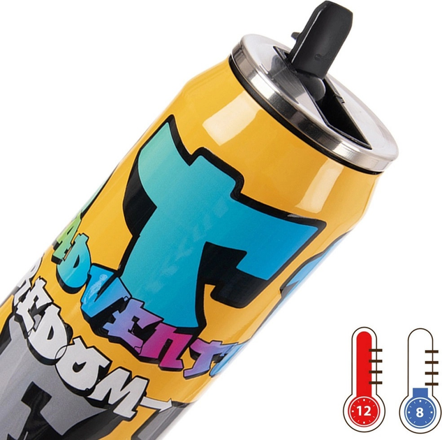 Kubek termiczny puszka Orion Wielokolorowy 500 ml (8592381217372) - obraz 2