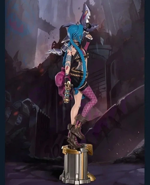 Фігурка з гри League of Legends Ліга легенд, Jinx, Джинкс, Arcane Аркейн 22 см - зображення 4