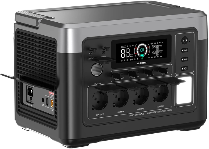 Зарядна станція Oukitel P1000E Plus + solar panel 100W / 1800 Вт / 1024 Вт⋅год / LiFePO4 (8901647324172) - зображення 4