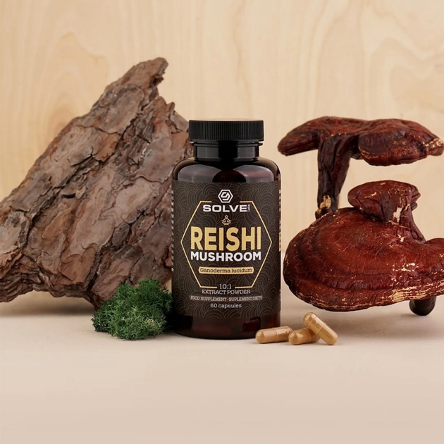 Suplement diety Solve Labs Ekstrakt Mushroom Reishi 60 kapsulek (5903293767399) - obraz 4