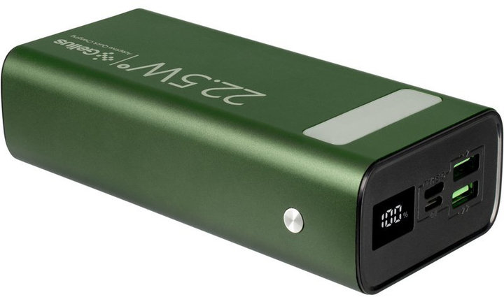 Powerbank Gelius Lightstone GP-PB300 30000 mAh 22.5W Green (GP-PB300) - obraz 4