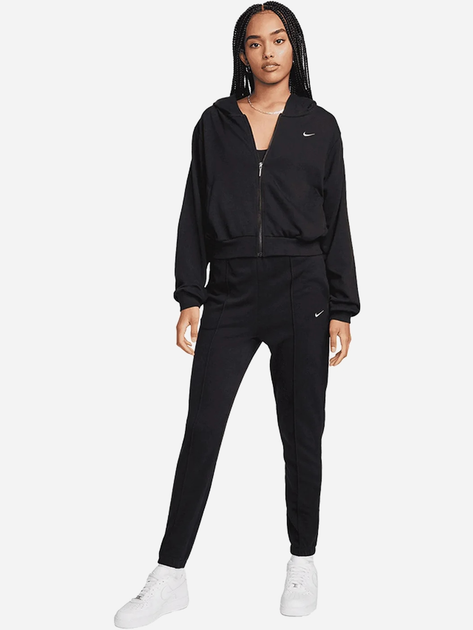 Bluza damska rozpinana streetwear z kapturem Nike W Nsw Nk Chll Ft Fz Hdy FN2415-010 XL Czarna (196974861980) - obraz 3