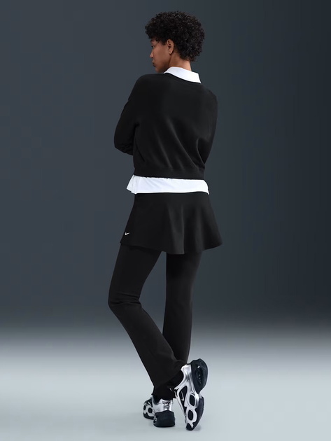 Bluza bez kaptura damska Nike W Nsw Nk Chill Ft Crew HV2393-010 XL Czarna (198482121594) - obraz 4
