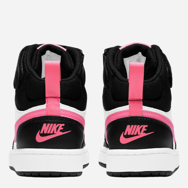 Sneakersy młodzieżowe dziewczęce wysokie Nike Court Borough Mid 2 (Gs) CD7782-005 38 (5.5US) Czarne (194953181227) - obraz 4