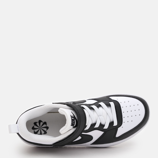 Sneakersy chłopięce na rzepy Nike Court Borough Low Recraft (Ps) DV5457-131 31 (13US) Białe (197863620077) - obraz 5